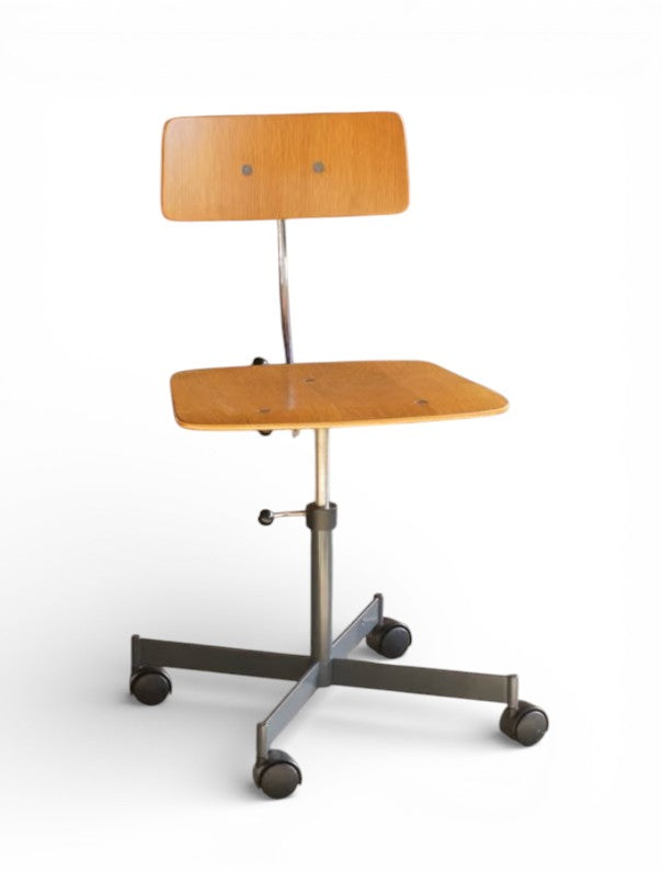 Mid-Century Modern Kevi Task Desk Chair by Jørgen Rasmussen